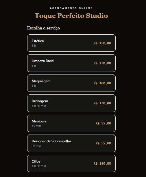 Agendamento Online